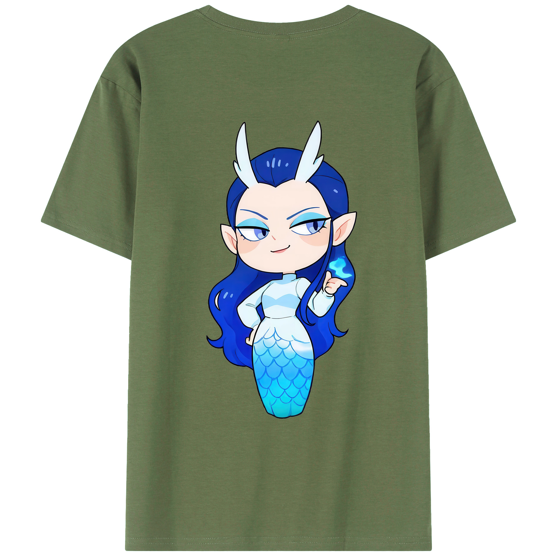 （画像用） Ne Zha 2 ナタ 魔童の大暴れ 綿100％ メンズ半袖Tシャツ（バックプリント） 通気性